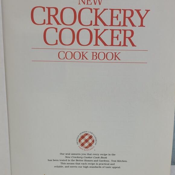 Vintage 1987 Better Homes and Gardens New Crockery Cooker Hardback Cook Book - Picture 4 of 4